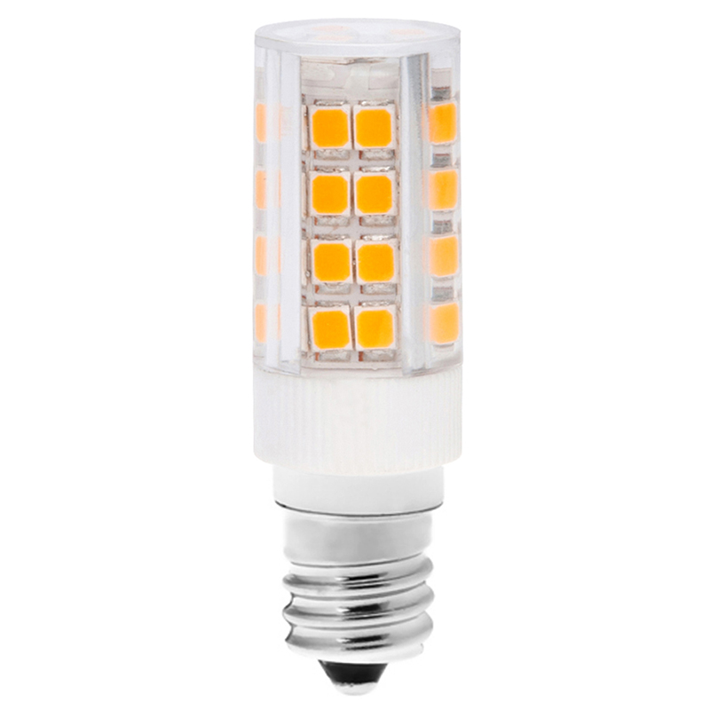 AC100-130V, T3 E12 Candelabra Base LED Bulb, 3.5 Watts, 35W Equivalent, 5-Pack